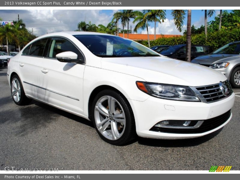 Candy White / Desert Beige/Black 2013 Volkswagen CC Sport Plus