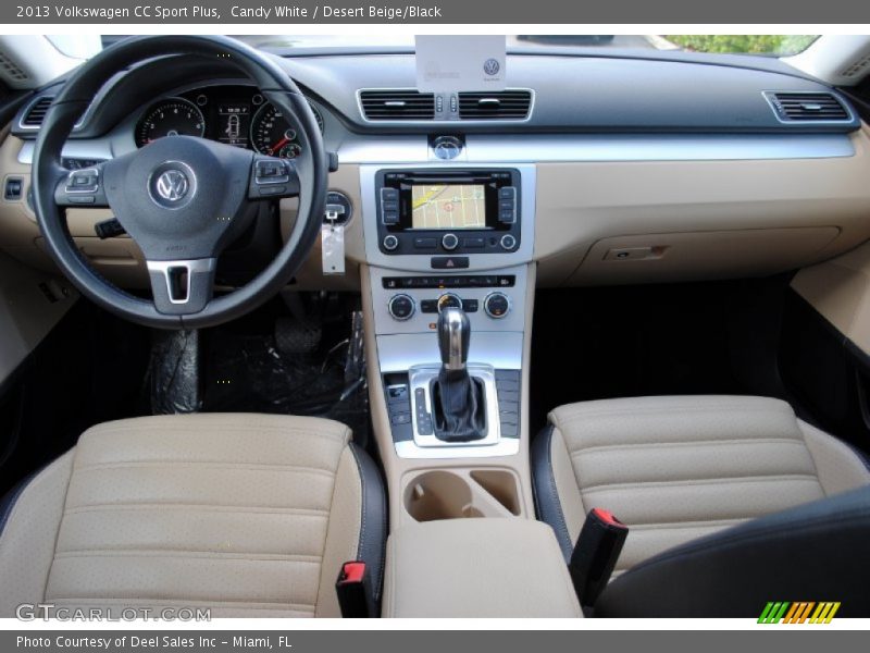 Candy White / Desert Beige/Black 2013 Volkswagen CC Sport Plus