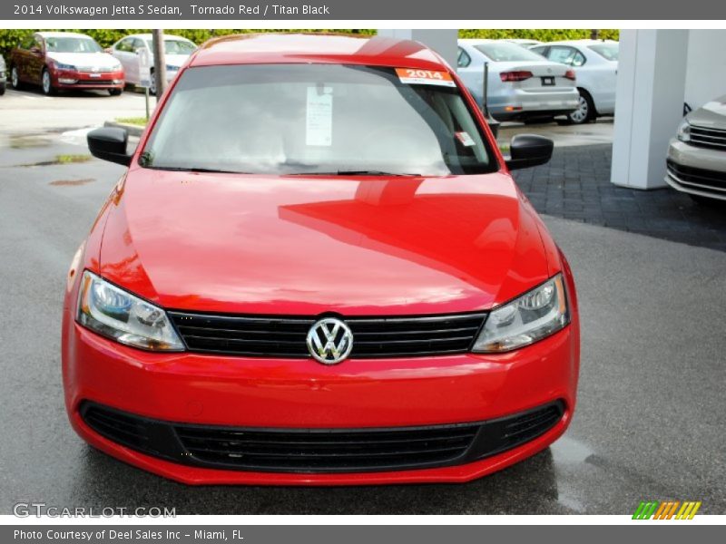 Tornado Red / Titan Black 2014 Volkswagen Jetta S Sedan