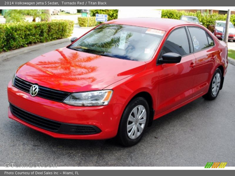 Tornado Red / Titan Black 2014 Volkswagen Jetta S Sedan