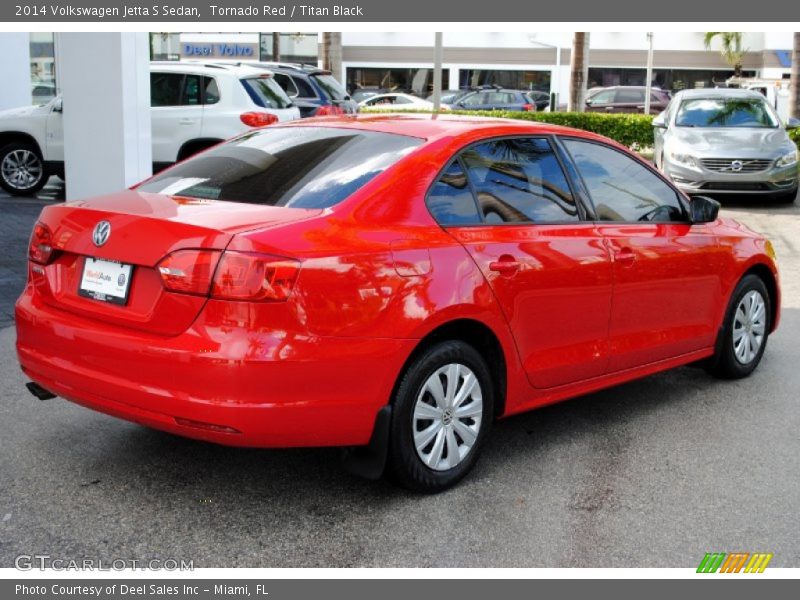 Tornado Red / Titan Black 2014 Volkswagen Jetta S Sedan