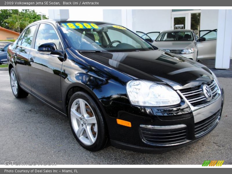 Black Uni / Anthracite 2009 Volkswagen Jetta SE Sedan
