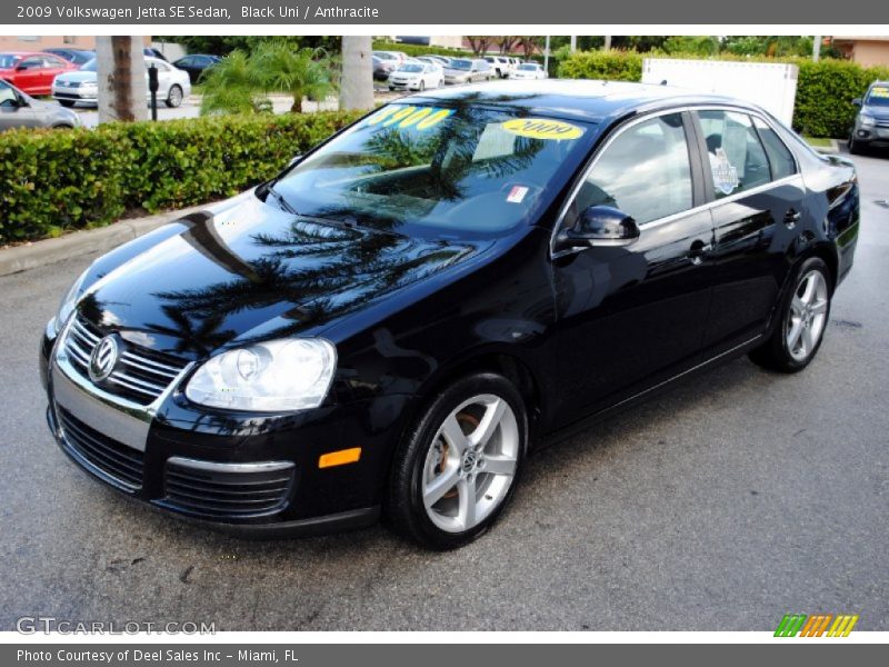 Black Uni / Anthracite 2009 Volkswagen Jetta SE Sedan