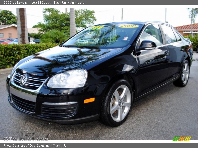 Black Uni / Anthracite 2009 Volkswagen Jetta SE Sedan