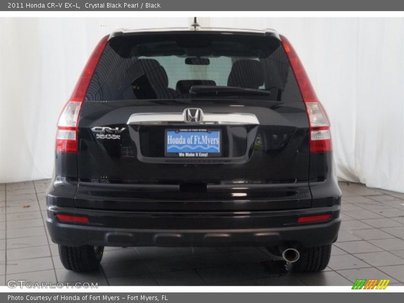 Crystal Black Pearl / Black 2011 Honda CR-V EX-L
