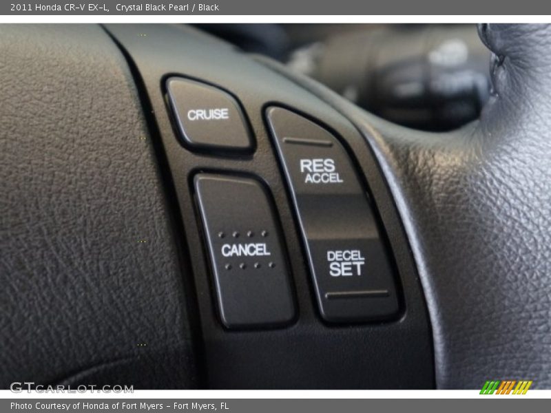 Crystal Black Pearl / Black 2011 Honda CR-V EX-L