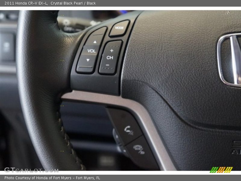 Crystal Black Pearl / Black 2011 Honda CR-V EX-L