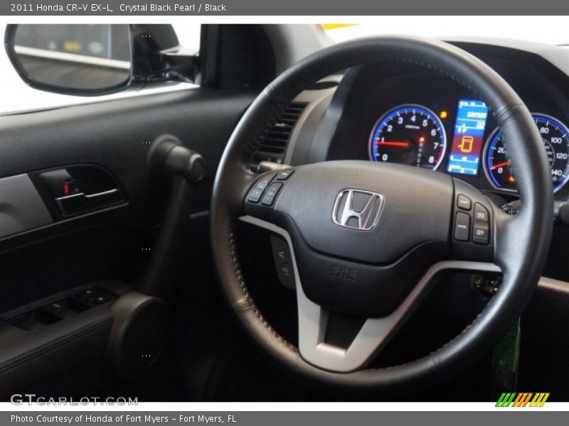 Crystal Black Pearl / Black 2011 Honda CR-V EX-L