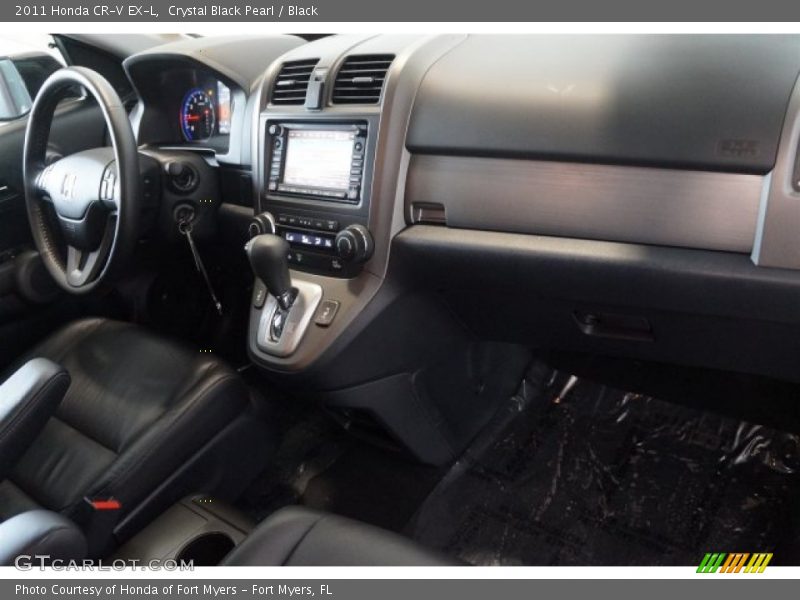 Crystal Black Pearl / Black 2011 Honda CR-V EX-L