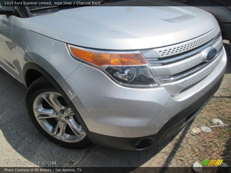 Ingot Silver / Charcoal Black 2015 Ford Explorer Limited