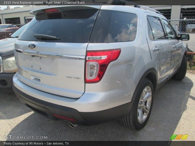 Ingot Silver / Charcoal Black 2015 Ford Explorer Limited
