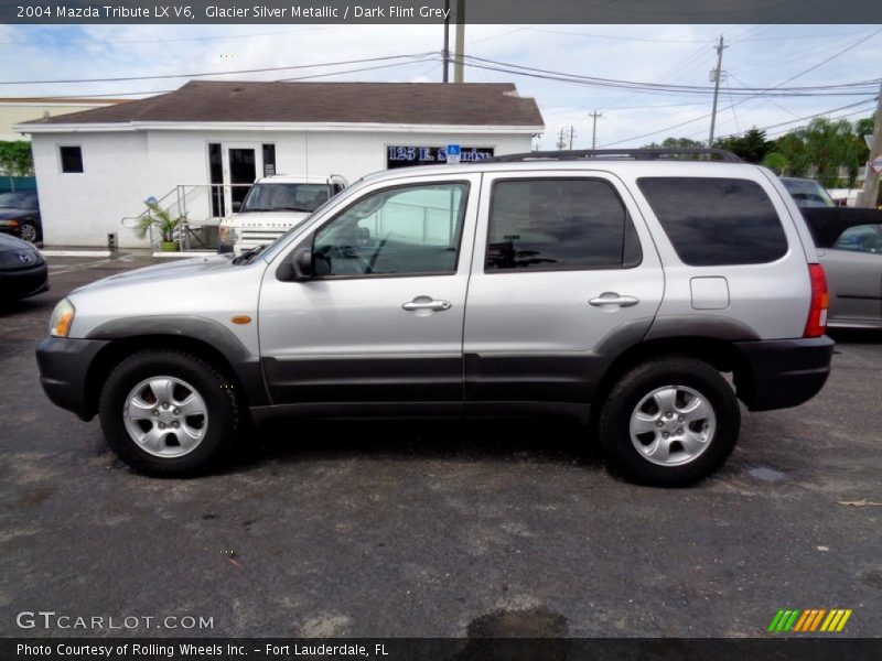 Glacier Silver Metallic / Dark Flint Grey 2004 Mazda Tribute LX V6