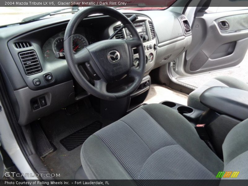 Glacier Silver Metallic / Dark Flint Grey 2004 Mazda Tribute LX V6