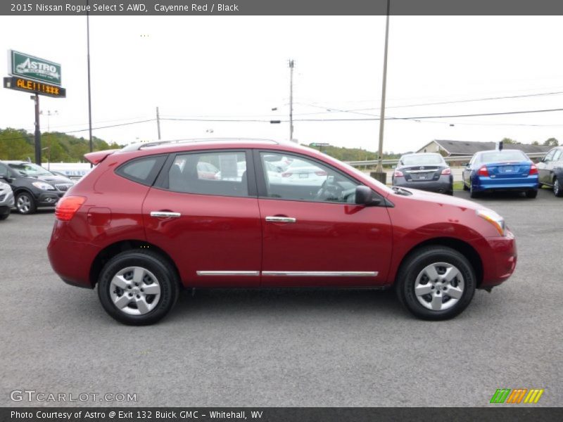 Cayenne Red / Black 2015 Nissan Rogue Select S AWD