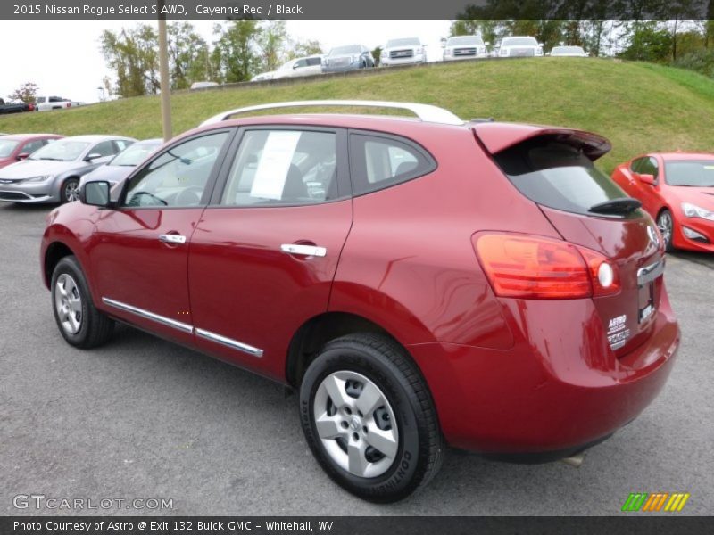 Cayenne Red / Black 2015 Nissan Rogue Select S AWD