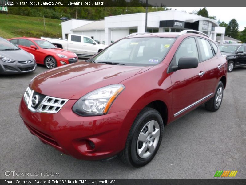 Cayenne Red / Black 2015 Nissan Rogue Select S AWD