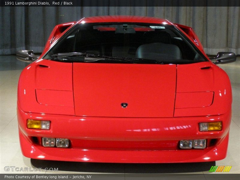 1991 Lamborghini Diablo, Red / Black, Front - 1991 Lamborghini Diablo 