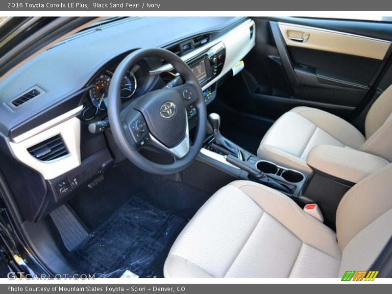 Ivory Interior - 2016 Corolla LE Plus 