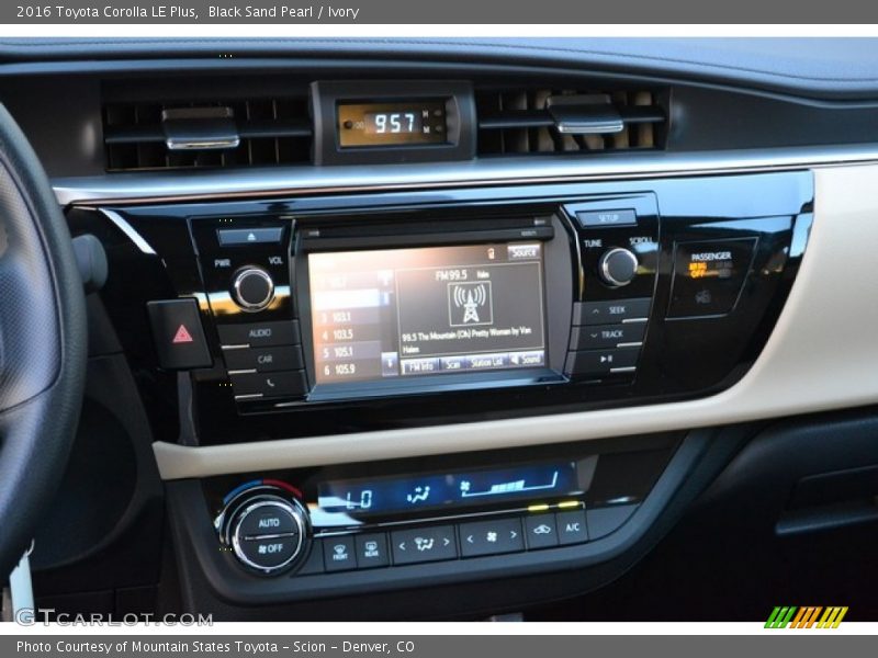 Controls of 2016 Corolla LE Plus