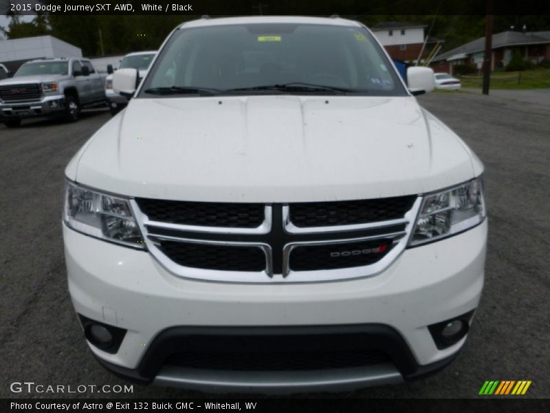 White / Black 2015 Dodge Journey SXT AWD