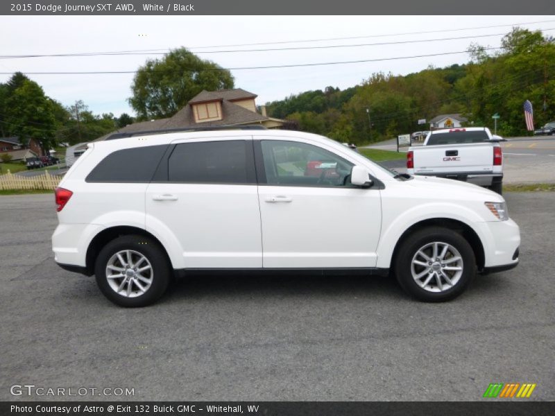 White / Black 2015 Dodge Journey SXT AWD
