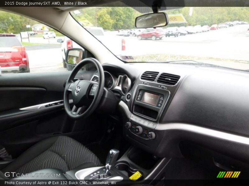 White / Black 2015 Dodge Journey SXT AWD