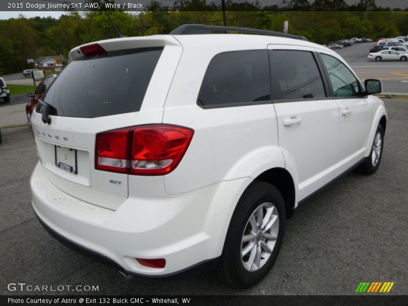 White / Black 2015 Dodge Journey SXT AWD