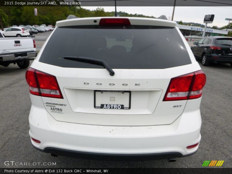 White / Black 2015 Dodge Journey SXT AWD