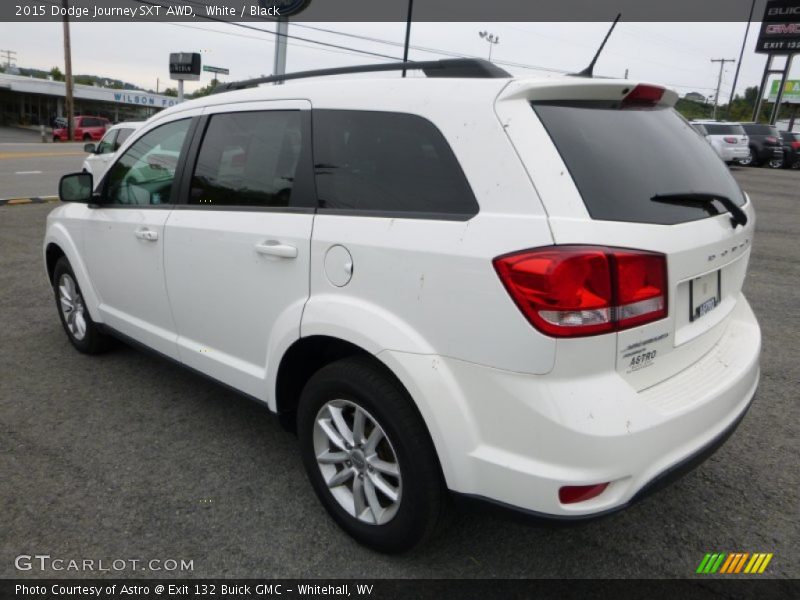 White / Black 2015 Dodge Journey SXT AWD