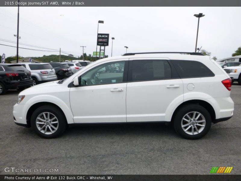 White / Black 2015 Dodge Journey SXT AWD