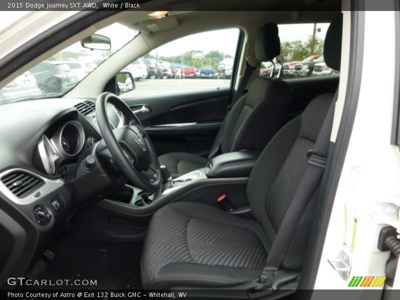 White / Black 2015 Dodge Journey SXT AWD