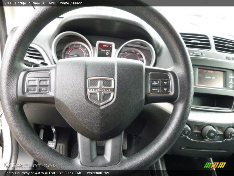 White / Black 2015 Dodge Journey SXT AWD