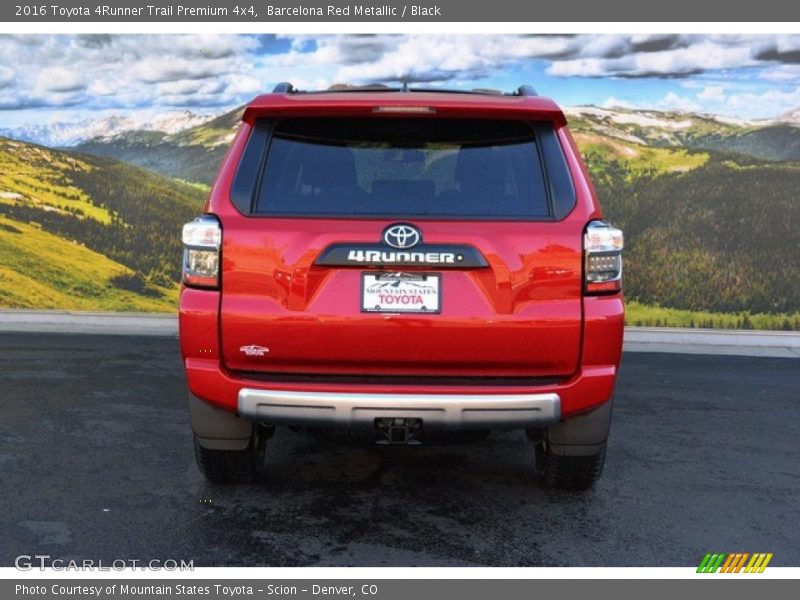 Barcelona Red Metallic / Black 2016 Toyota 4Runner Trail Premium 4x4