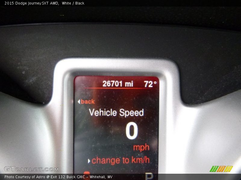 White / Black 2015 Dodge Journey SXT AWD