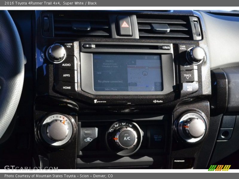 Controls of 2016 4Runner Trail 4x4