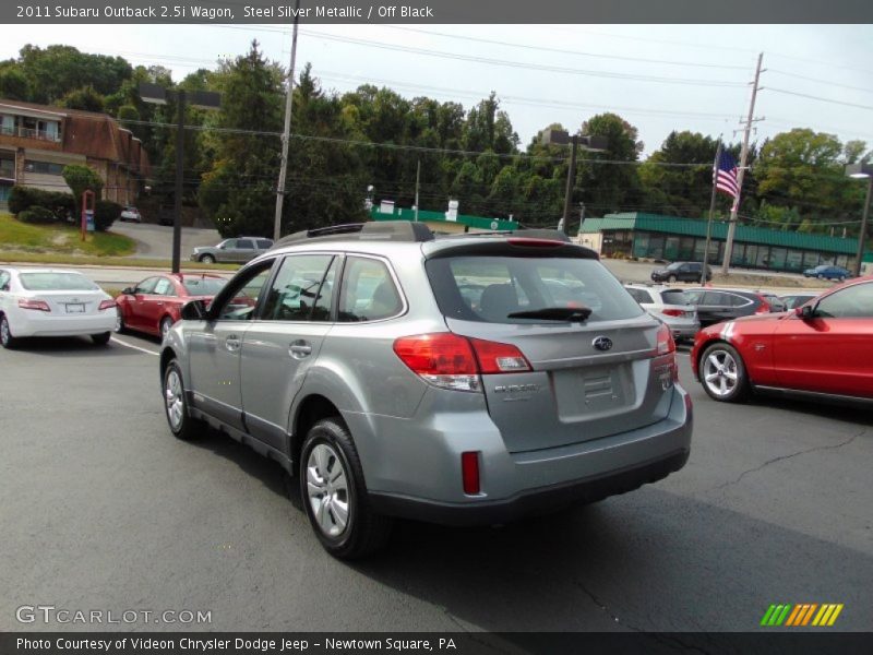 Steel Silver Metallic / Off Black 2011 Subaru Outback 2.5i Wagon