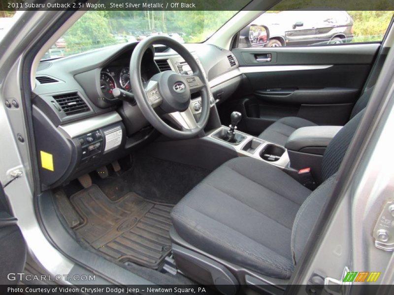  2011 Outback 2.5i Wagon Off Black Interior