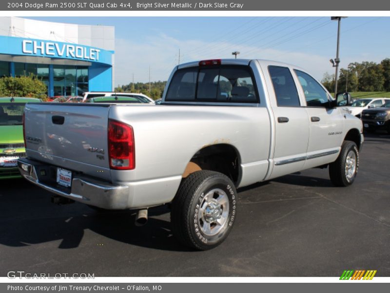 Bright Silver Metallic / Dark Slate Gray 2004 Dodge Ram 2500 SLT Quad Cab 4x4