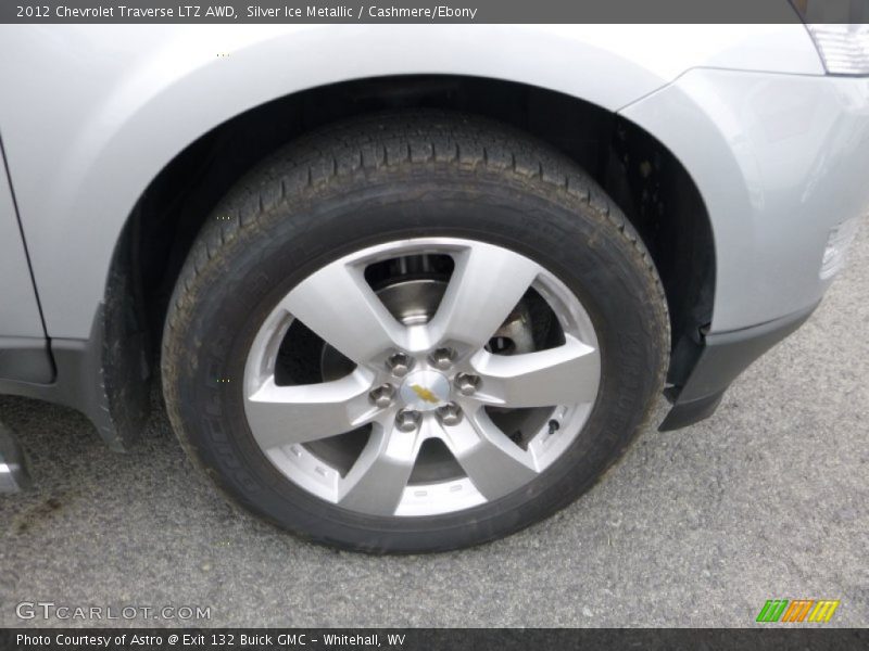 Silver Ice Metallic / Cashmere/Ebony 2012 Chevrolet Traverse LTZ AWD