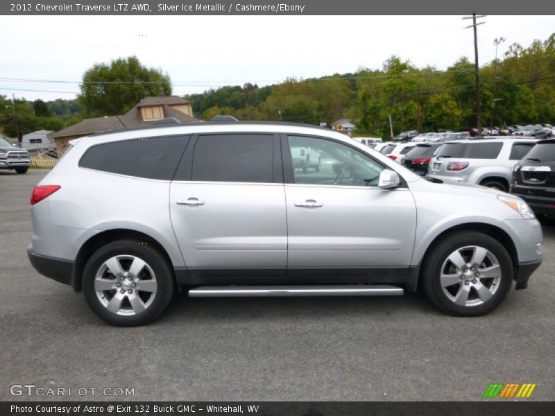 Silver Ice Metallic / Cashmere/Ebony 2012 Chevrolet Traverse LTZ AWD