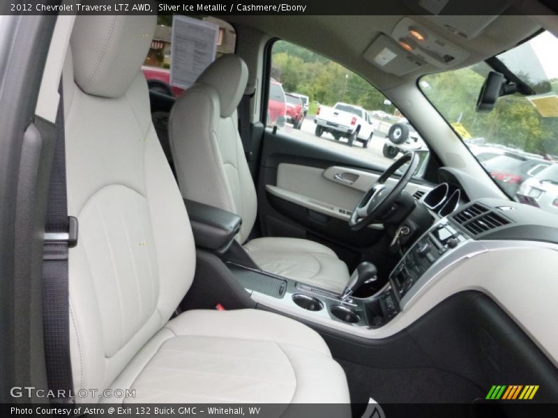 Silver Ice Metallic / Cashmere/Ebony 2012 Chevrolet Traverse LTZ AWD