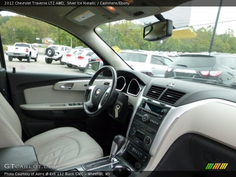 Silver Ice Metallic / Cashmere/Ebony 2012 Chevrolet Traverse LTZ AWD