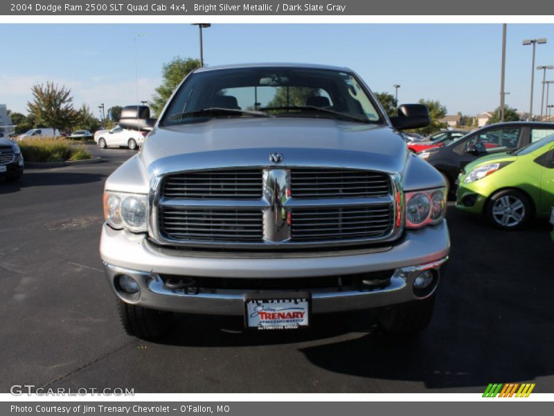 Bright Silver Metallic / Dark Slate Gray 2004 Dodge Ram 2500 SLT Quad Cab 4x4