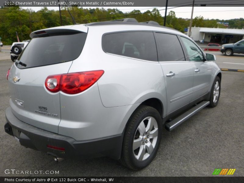 Silver Ice Metallic / Cashmere/Ebony 2012 Chevrolet Traverse LTZ AWD