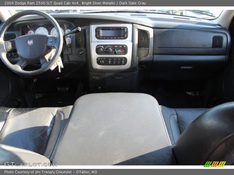 Bright Silver Metallic / Dark Slate Gray 2004 Dodge Ram 2500 SLT Quad Cab 4x4
