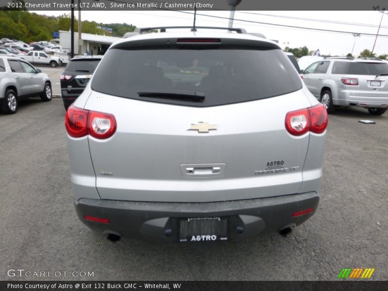 Silver Ice Metallic / Cashmere/Ebony 2012 Chevrolet Traverse LTZ AWD