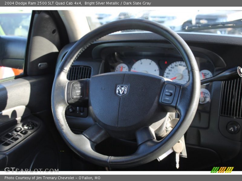 Bright Silver Metallic / Dark Slate Gray 2004 Dodge Ram 2500 SLT Quad Cab 4x4