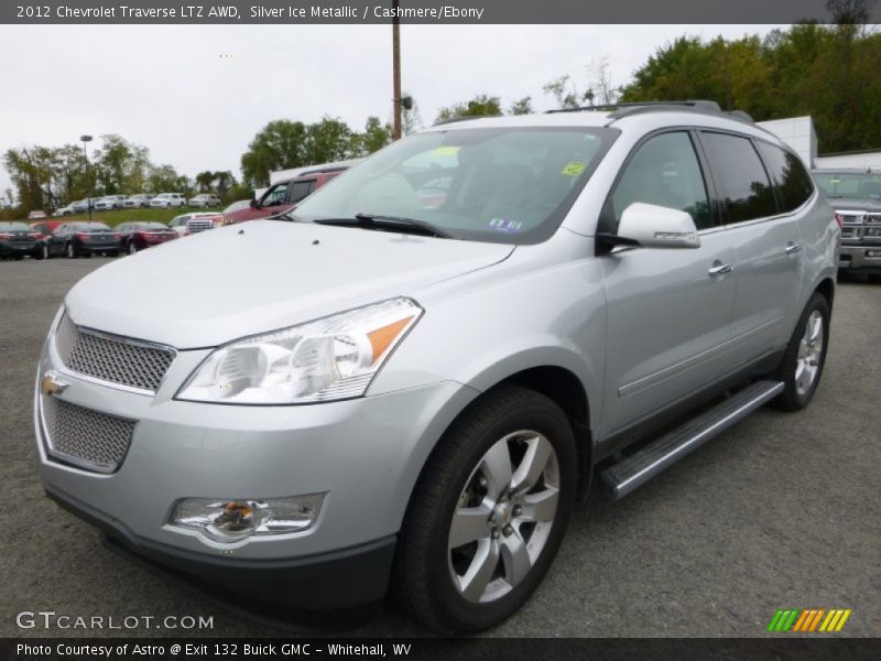 Silver Ice Metallic / Cashmere/Ebony 2012 Chevrolet Traverse LTZ AWD