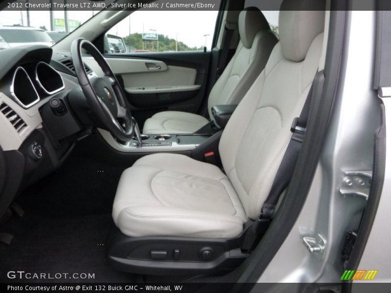 Silver Ice Metallic / Cashmere/Ebony 2012 Chevrolet Traverse LTZ AWD
