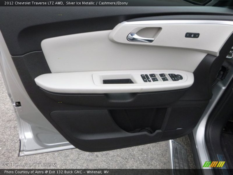 Silver Ice Metallic / Cashmere/Ebony 2012 Chevrolet Traverse LTZ AWD